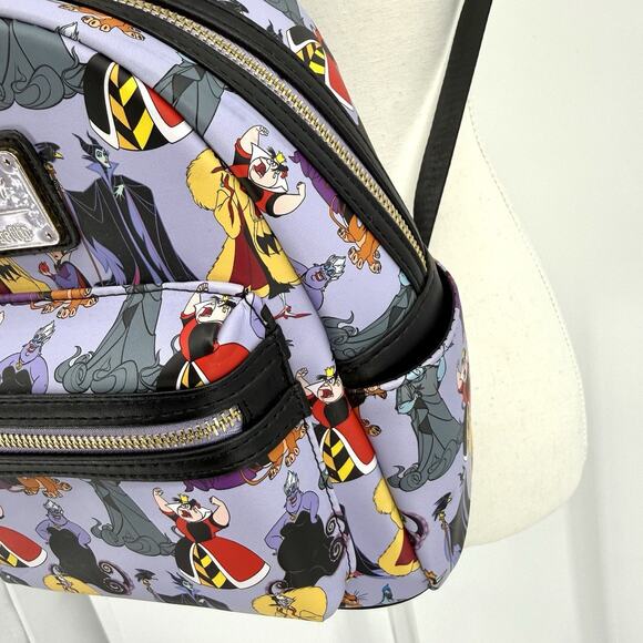 Loungefly Disney Villains Mini Backpack Cruella Ursula Maleficent Evil Queen main image 4